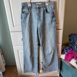 Zara Light Blue High Rise Women Jeans